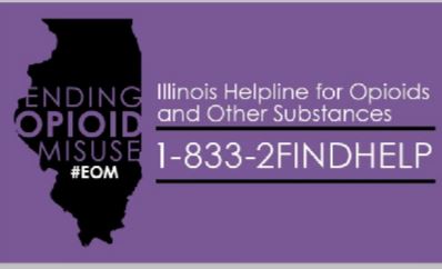 IL opioid helpline logo