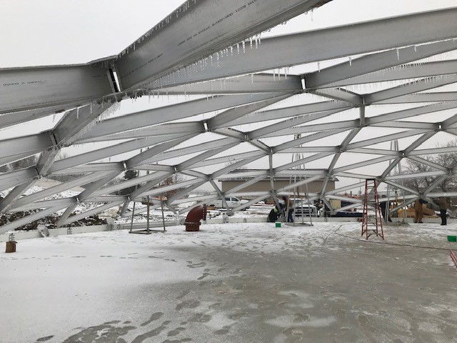 Dome on storage tank 2 - Feb 2019