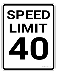 Speed limit 40