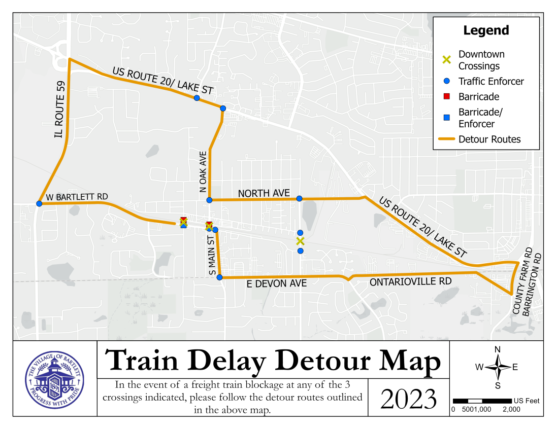 Train Delay Detour Map June2023