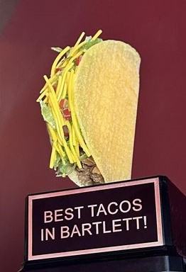 Best Taco trophy March 2024