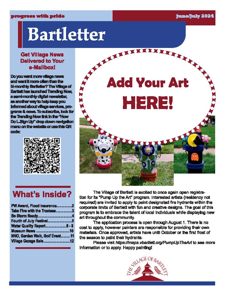 Bartletter - municipal newsletter | Village of Bartlett