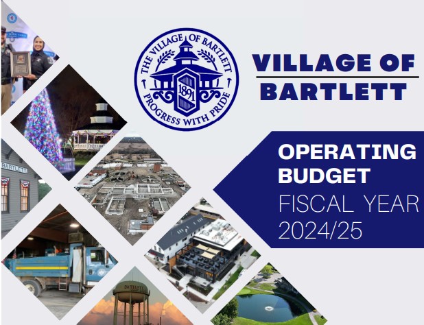 2024 - 2025 Village of Bartlett Operating Budget cover